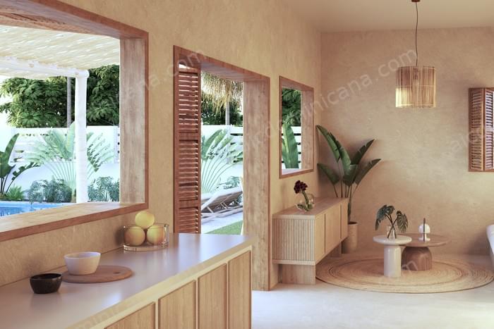 03 venta villa los gandules las terrenas cocina salón