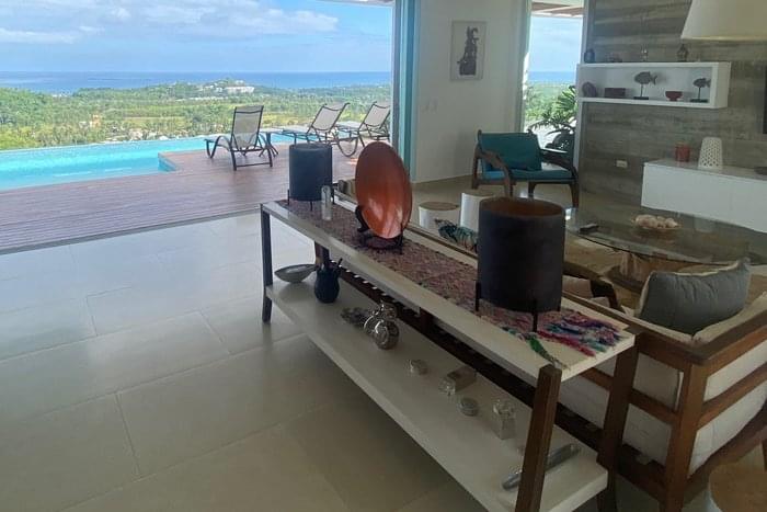 07 cocina vista mar venta villa mer azul las terrenas